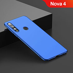 Hard Rigid Plastic Matte Finish Cover for Huawei Nova 4 Blue