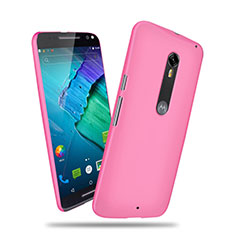 Hard Rigid Plastic Matte Finish Cover for Motorola Moto X Style Pink