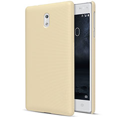 Hard Rigid Plastic Matte Finish Cover for Nokia 3 Gold