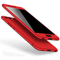 Hard Rigid Plastic Matte Finish Cover M02 for Huawei P10 Red