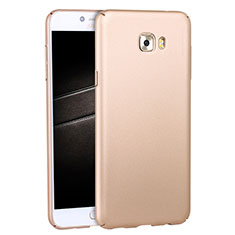 Hard Rigid Plastic Matte Finish Cover M04 for Samsung Galaxy C5 Pro C5010 Gold