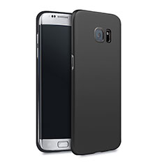 Hard Rigid Plastic Matte Finish Cover Q02 for Samsung Galaxy S7 Edge G935F Black