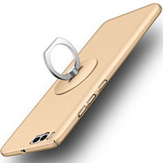 Hard Rigid Plastic Matte Finish Cover with Finger Ring Stand for Xiaomi Mi 6 Gold