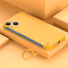 Hard Rigid Plastic Matte Finish Frameless Case Back Cover for Apple iPhone 13 Yellow