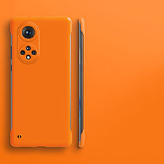 Hard Rigid Plastic Matte Finish Frameless Case Back Cover for Huawei Honor 50 5G Orange