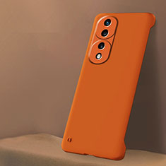 Hard Rigid Plastic Matte Finish Frameless Case Back Cover for Huawei Honor 70 Pro 5G Orange