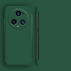 Hard Rigid Plastic Matte Finish Frameless Case Back Cover for Huawei Honor Magic5 Pro 5G Midnight Green