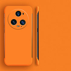 Hard Rigid Plastic Matte Finish Frameless Case Back Cover for Huawei Honor Magic5 Pro 5G Orange
