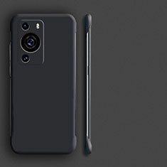 Hard Rigid Plastic Matte Finish Frameless Case Back Cover for Huawei P60 Pro Black