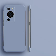 Hard Rigid Plastic Matte Finish Frameless Case Back Cover for Huawei P60 Pro Lavender Gray