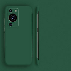 Hard Rigid Plastic Matte Finish Frameless Case Back Cover for Huawei P60 Pro Midnight Green