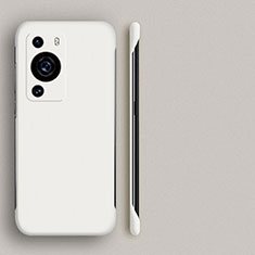 Hard Rigid Plastic Matte Finish Frameless Case Back Cover for Huawei P60 Pro White