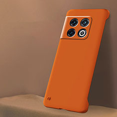 Hard Rigid Plastic Matte Finish Frameless Case Back Cover for OnePlus 10 Pro 5G Orange