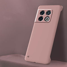 Hard Rigid Plastic Matte Finish Frameless Case Back Cover for OnePlus 10 Pro 5G Pink