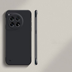 Hard Rigid Plastic Matte Finish Frameless Case Back Cover for OnePlus 12 5G Black