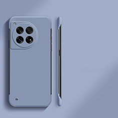Hard Rigid Plastic Matte Finish Frameless Case Back Cover for OnePlus 12 5G Gray