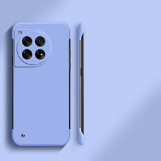 Hard Rigid Plastic Matte Finish Frameless Case Back Cover for OnePlus 12 5G Lavender Gray