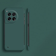 Hard Rigid Plastic Matte Finish Frameless Case Back Cover for OnePlus 12 5G Midnight Green