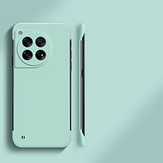 Hard Rigid Plastic Matte Finish Frameless Case Back Cover for OnePlus 12 5G Mint Blue