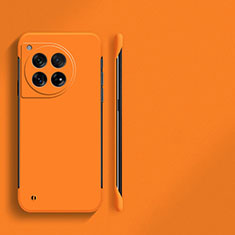 Hard Rigid Plastic Matte Finish Frameless Case Back Cover for OnePlus 12 5G Orange