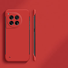 Hard Rigid Plastic Matte Finish Frameless Case Back Cover for OnePlus 12 5G Red