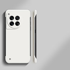 Hard Rigid Plastic Matte Finish Frameless Case Back Cover for OnePlus 12 5G White