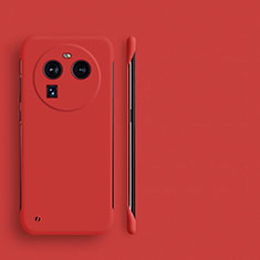Hard Rigid Plastic Matte Finish Frameless Case Back Cover for Oppo Find X6 5G Red