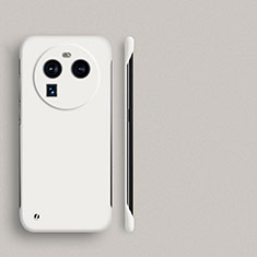Hard Rigid Plastic Matte Finish Frameless Case Back Cover for Oppo Find X6 5G White