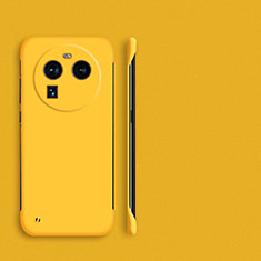 Hard Rigid Plastic Matte Finish Frameless Case Back Cover for Oppo Find X6 5G Yellow