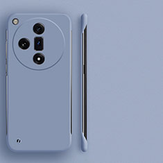 Hard Rigid Plastic Matte Finish Frameless Case Back Cover for Oppo Find X7 Ultra 5G Gray