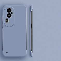 Hard Rigid Plastic Matte Finish Frameless Case Back Cover for Oppo Reno10 Pro+ Plus 5G Lavender Gray