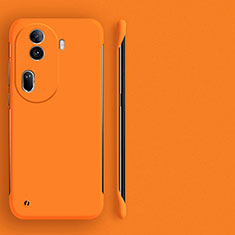 Hard Rigid Plastic Matte Finish Frameless Case Back Cover for Oppo Reno11 Pro 5G Orange