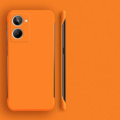 Hard Rigid Plastic Matte Finish Frameless Case Back Cover for Realme 10 4G Orange