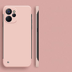 Hard Rigid Plastic Matte Finish Frameless Case Back Cover for Realme 10 5G Pink