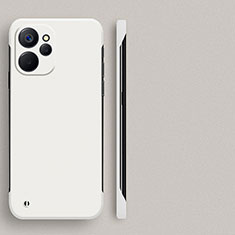 Hard Rigid Plastic Matte Finish Frameless Case Back Cover for Realme 10 5G White