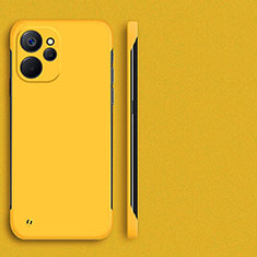 Hard Rigid Plastic Matte Finish Frameless Case Back Cover for Realme 10 5G Yellow
