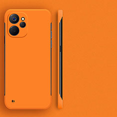 Hard Rigid Plastic Matte Finish Frameless Case Back Cover for Realme 10T 5G Orange