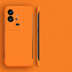 Hard Rigid Plastic Matte Finish Frameless Case Back Cover for Vivo iQOO 11 Pro 5G Orange