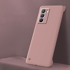 Hard Rigid Plastic Matte Finish Frameless Case Back Cover for Vivo iQOO 9 SE 5G Pink