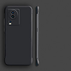 Hard Rigid Plastic Matte Finish Frameless Case Back Cover for Vivo iQOO Neo7 5G Black