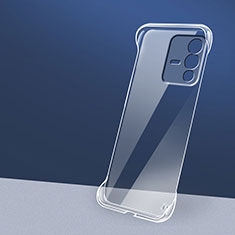 Hard Rigid Plastic Matte Finish Frameless Case Back Cover for Vivo V23 Pro 5G Clear