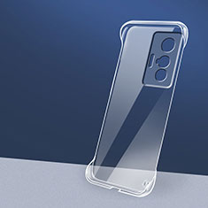 Hard Rigid Plastic Matte Finish Frameless Case Back Cover for Vivo X70 5G Clear