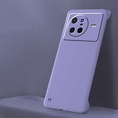 Hard Rigid Plastic Matte Finish Frameless Case Back Cover for Vivo X80 5G Clove Purple