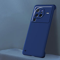 Hard Rigid Plastic Matte Finish Frameless Case Back Cover for Vivo X80 Pro 5G Blue