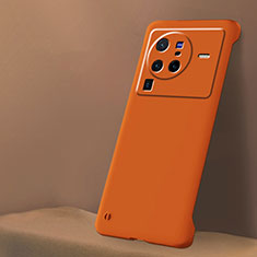 Hard Rigid Plastic Matte Finish Frameless Case Back Cover for Vivo X80 Pro 5G Orange