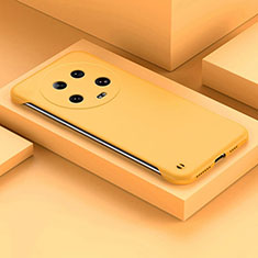 Hard Rigid Plastic Matte Finish Frameless Case Back Cover for Xiaomi Mi 13 Ultra 5G Yellow