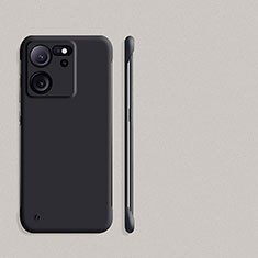Hard Rigid Plastic Matte Finish Frameless Case Back Cover for Xiaomi Mi 13T 5G Black