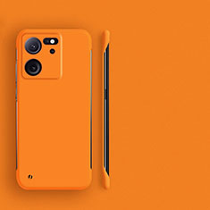 Hard Rigid Plastic Matte Finish Frameless Case Back Cover for Xiaomi Mi 13T 5G Orange