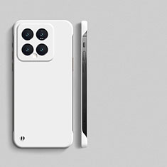 Hard Rigid Plastic Matte Finish Frameless Case Back Cover for Xiaomi Mi 14 Pro 5G White