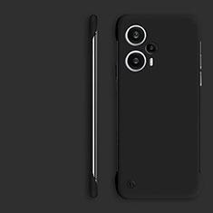 Hard Rigid Plastic Matte Finish Frameless Case Back Cover for Xiaomi Poco F5 5G Black